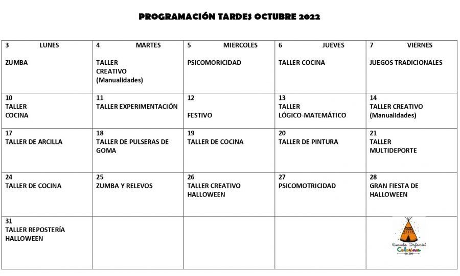talleres octubre colorines