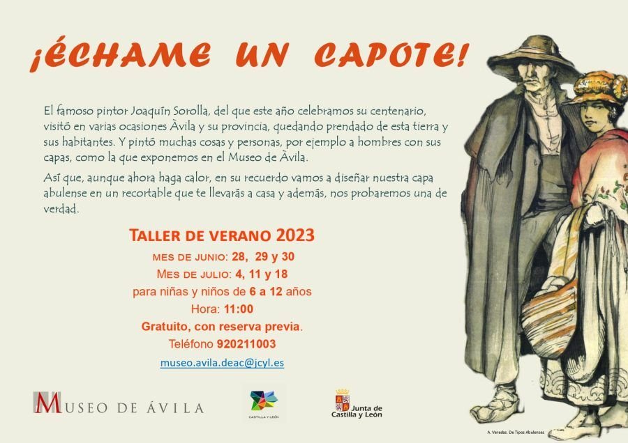 TALLERES DE VERANO MUSEO DE ÁVILA