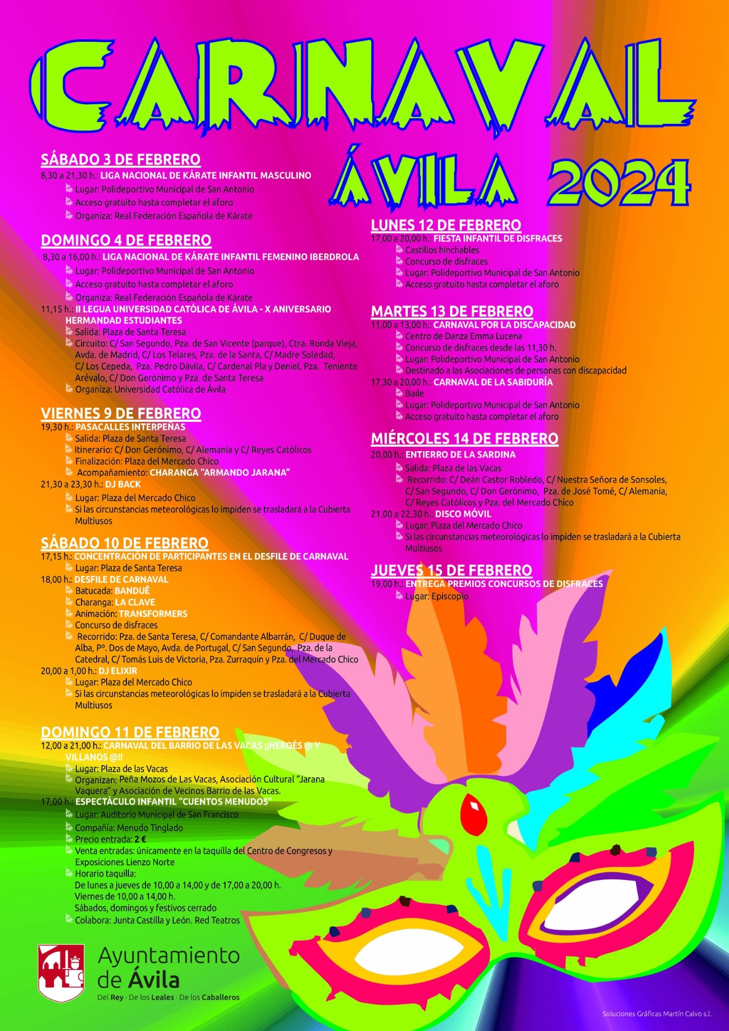 Defile de Carnaval en Ávila 2024