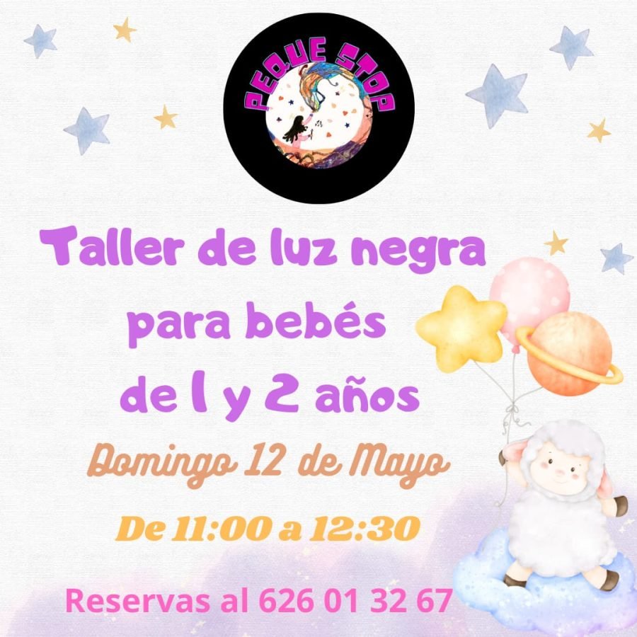 Taller de luz negra para bebés