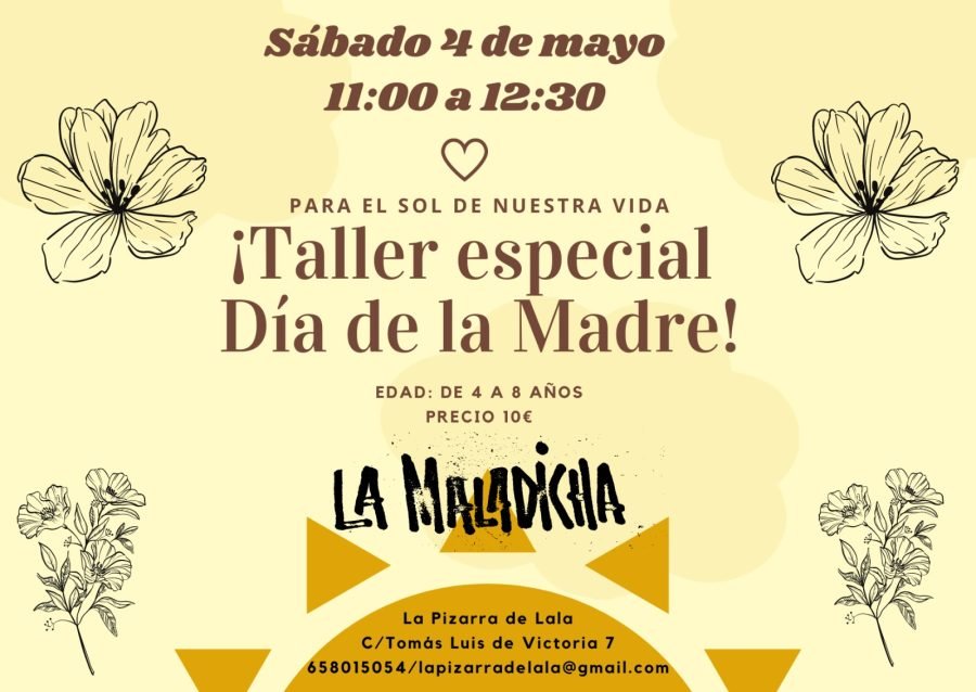 Taller del Día de la Madre con La Pizarra de Lala