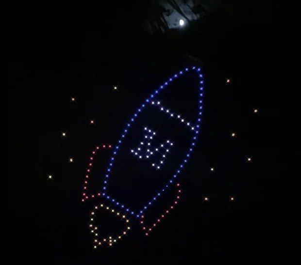 espectáculo de drones