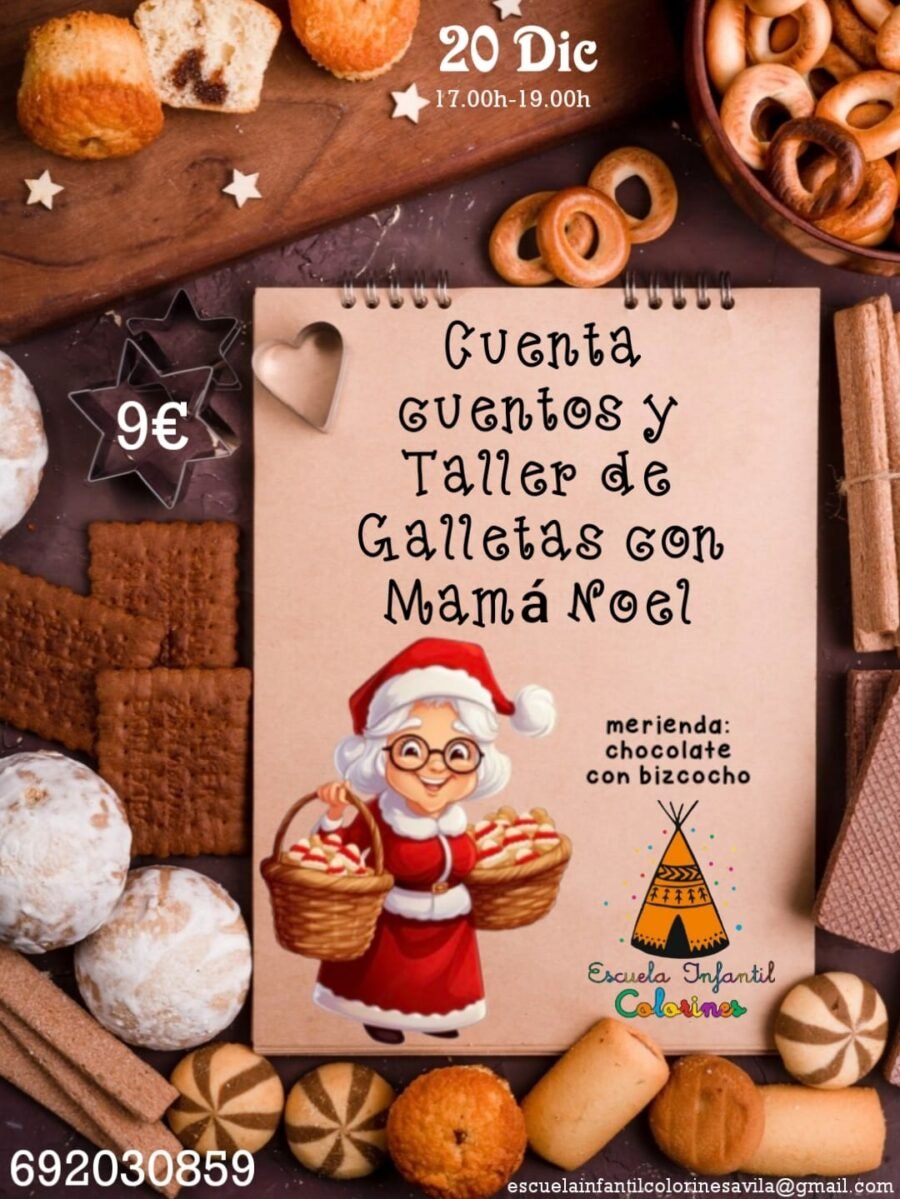 Cuentacuentos y taller de galletas con Mamá Noel