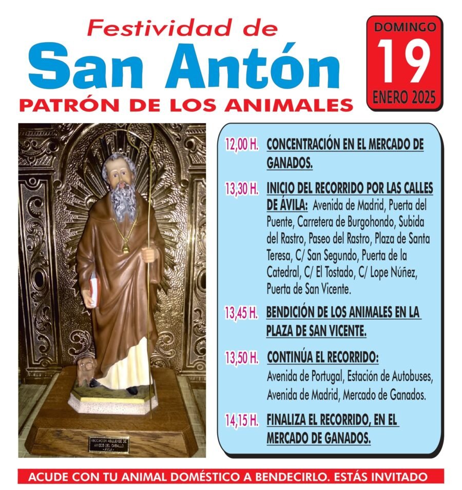 Bendión de San Antón en Ávila 2025
