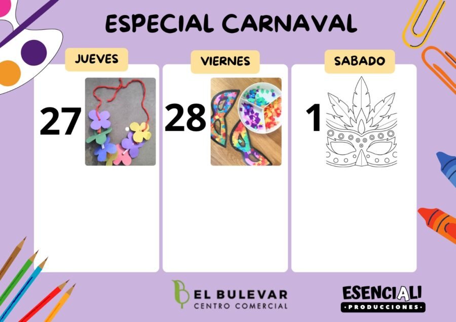 Talleres de Carnaval en El Bulevar