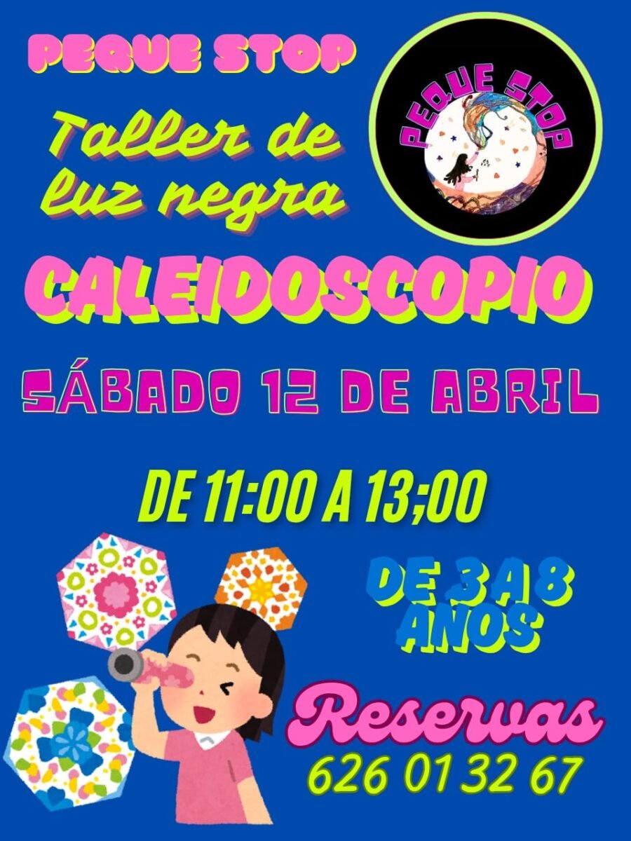 taller luz negra caleidoscopio