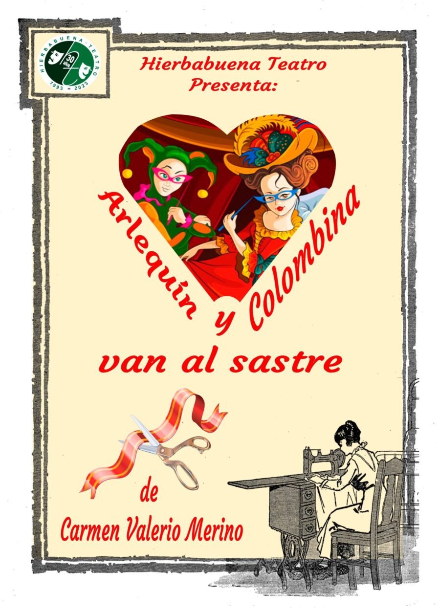 'Arlequín y Colombina van al sastre'