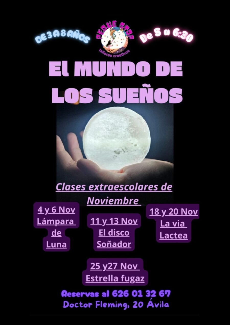 Extraescolares de noviembre en Peque Stop