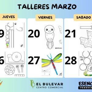 Talleres de marzo en El Bulevar