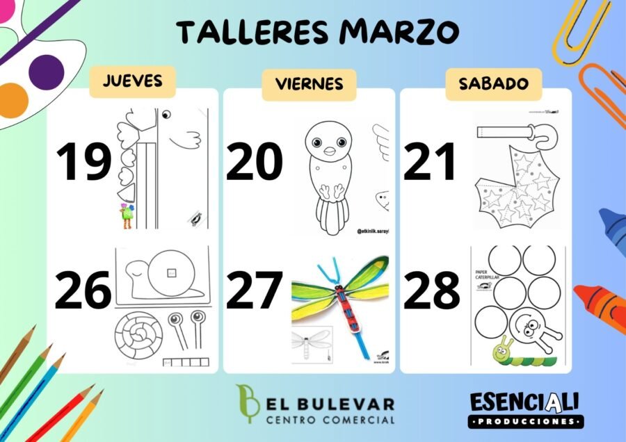 Talleres de marzo en El Bulevar