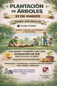 plantación de árboles en San Nicolás
