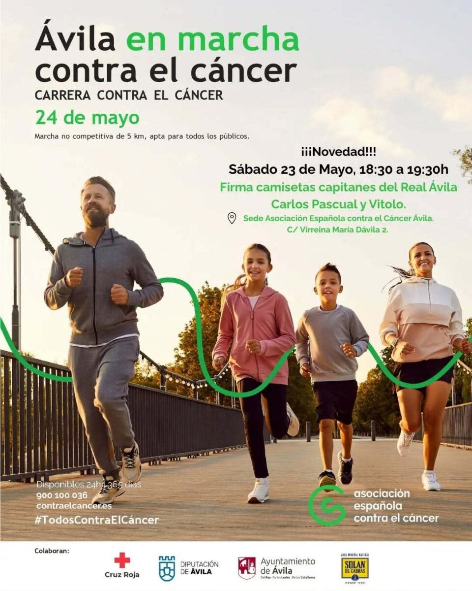 Ávila en Marcha contra el cáncer 2026