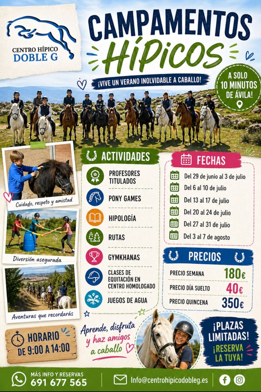 Campamentos Hípicos en Doble G