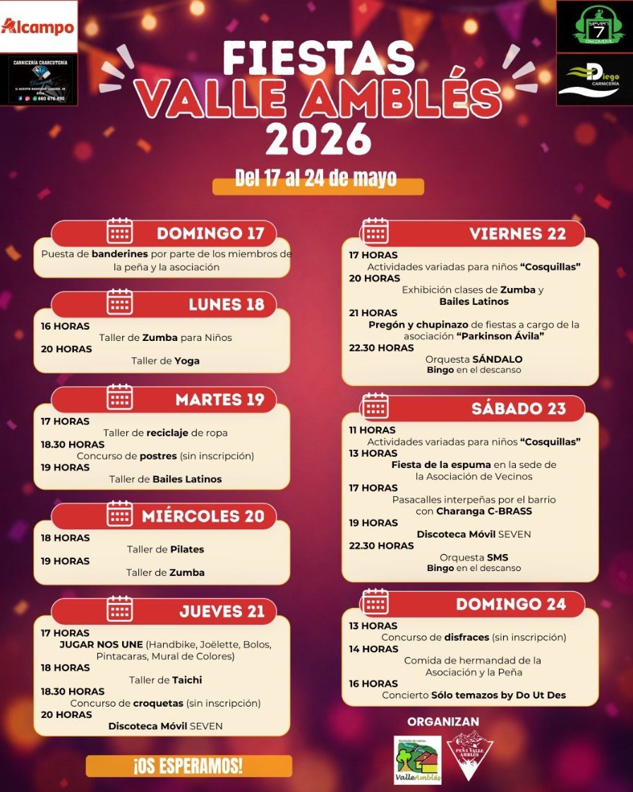 Fiestas del Valle Amblés 2026