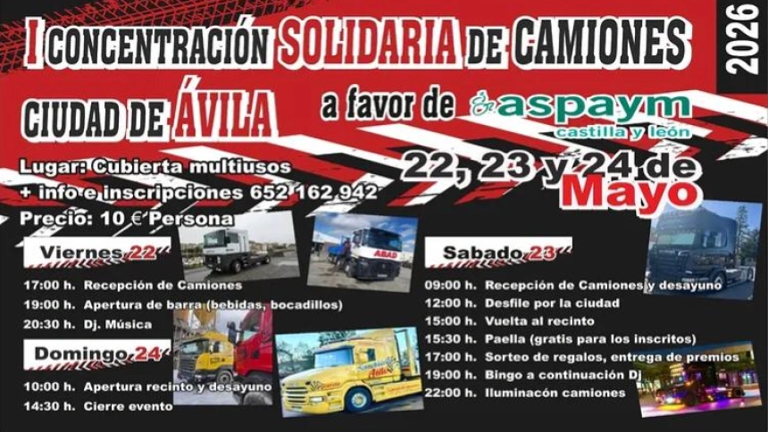 I Concentración Solidaria de Camiones 'Ciudad de Ávila'