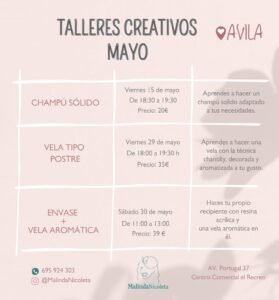 talleres creativos mayo Malinda Nicoleta