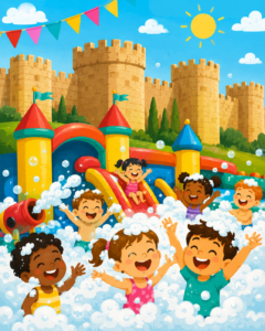 Castillos hinchables y fiesta de la espuma en Avila 2026