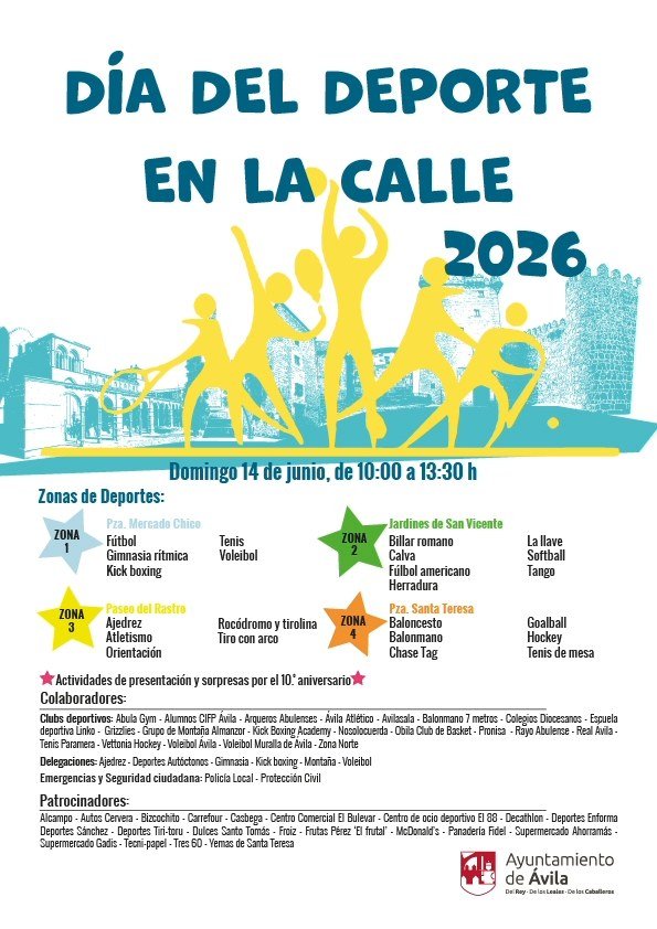 Día del Deporte en la calle 2026 en Ávila