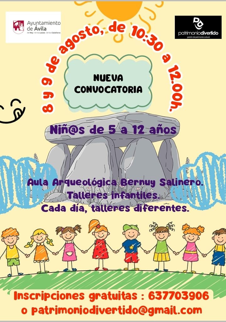 talleres agosto aula arqueológica Bernuy