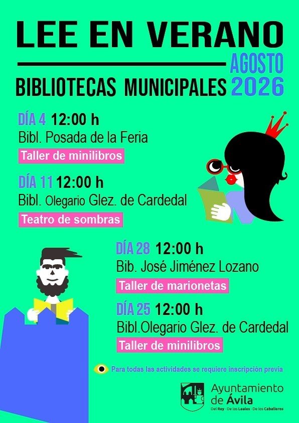 talleres municipales avila verano