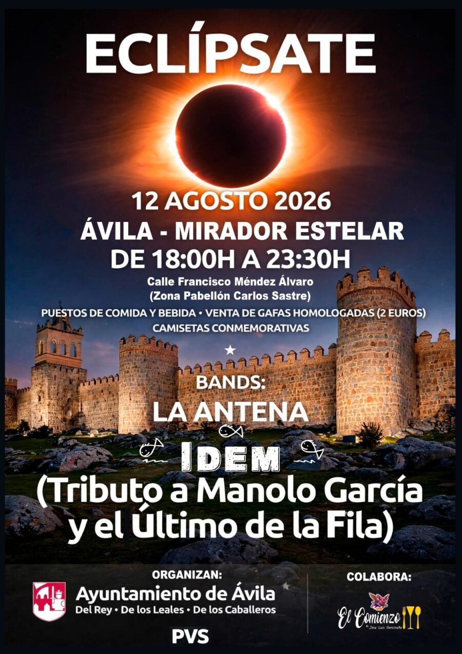 Dónde ver el eclipse en Ávila
